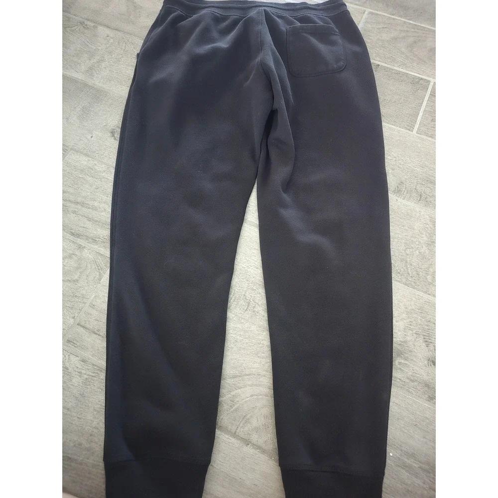 The North Face Mens Joggers Black Fleece Sweatpants Size‎ Large Drew Peak